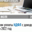 УФНС России по Республике Дагестан напоминает, что сегодня истекает срок уплаты НДФЛ с доходов за 2022 год - Город Кизилюрт